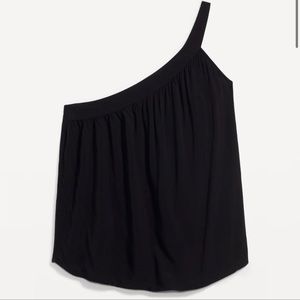 NWOT - Black Old Navy - One Shoulder Tank Top - Size Small
